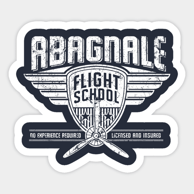 Abagnale Flight School Sticker by MindsparkCreative